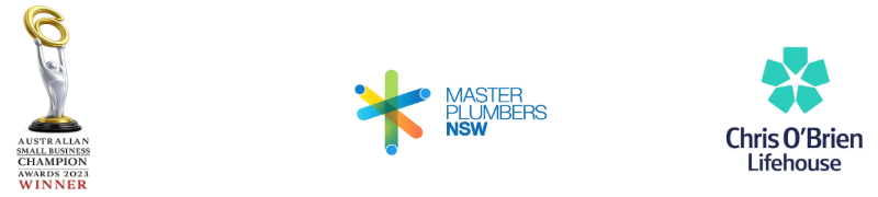 Australian Small Business Champion Awards 2023 winner, Master Plumbers NSW member, Chris O'Brien Lifehouse supporter